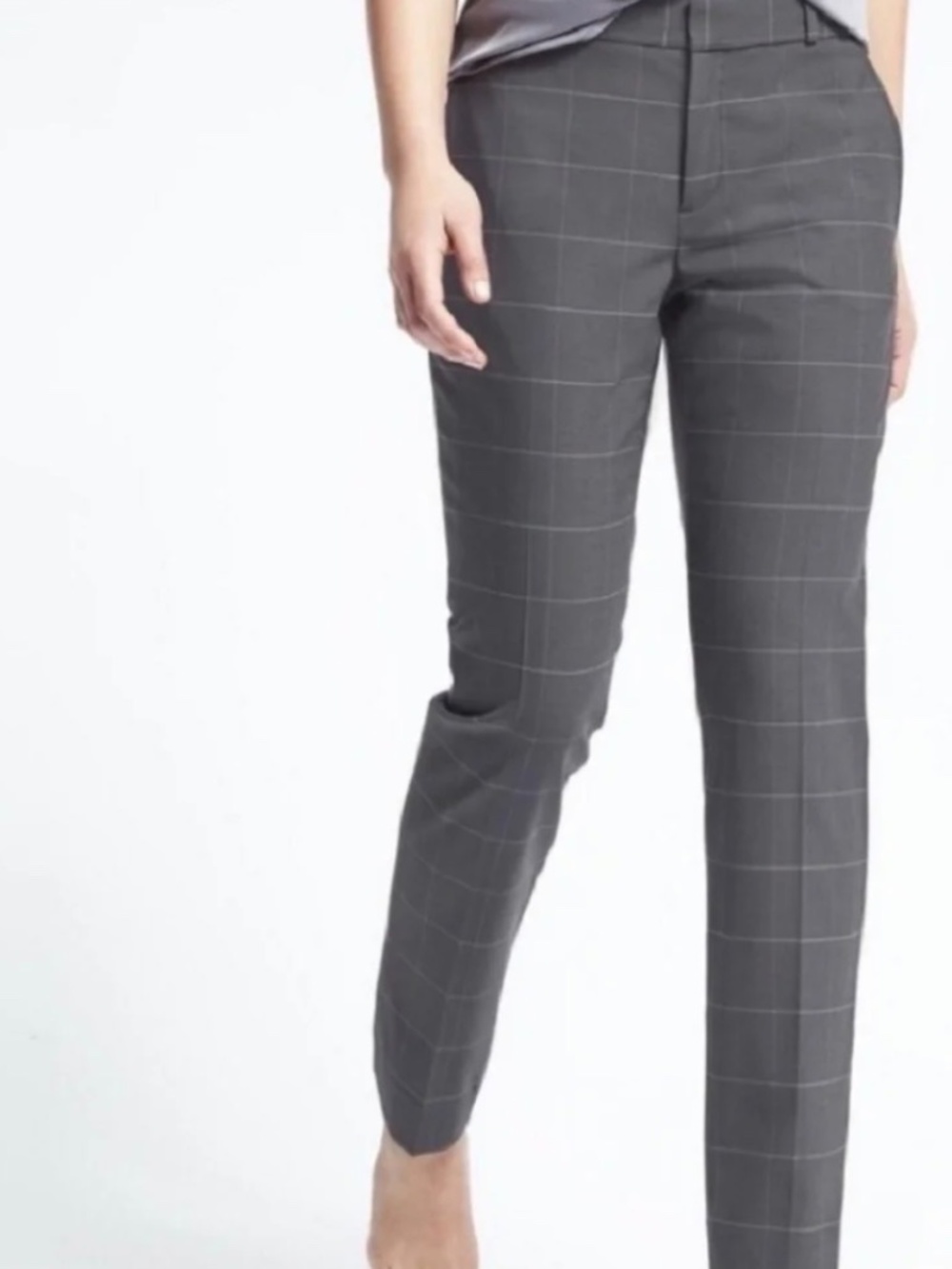 Banana Republic Ryan Windowpane Plaid ankle pants